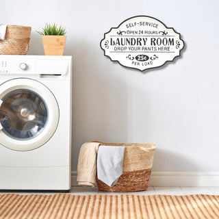Dafina Rustic Laundry Sign