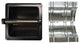 Arista Recessed Toilet Paper Holder with Galvanized Mounting Plate, Oil Rubbed Bronze