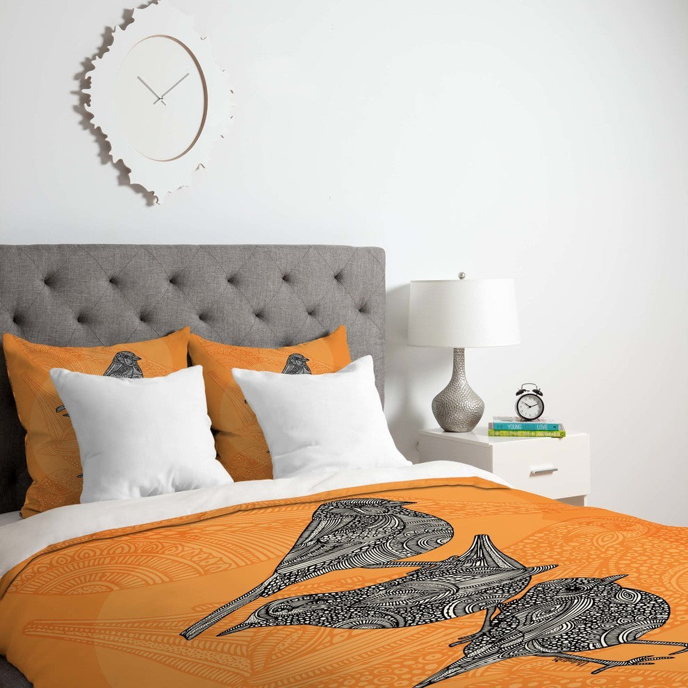 Deny Designs Valentina Ramos 3 Little Birds Duvet Cover - Lightweight