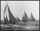 "Sloops at Sail, 1915" Framed Canvas Giclee by Edwin Levick, 25x19"