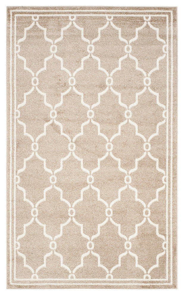 Safavieh Amherst Amt414S Geometric Outdoor Rug, Wheat/Beige, 11'0"x16'0"