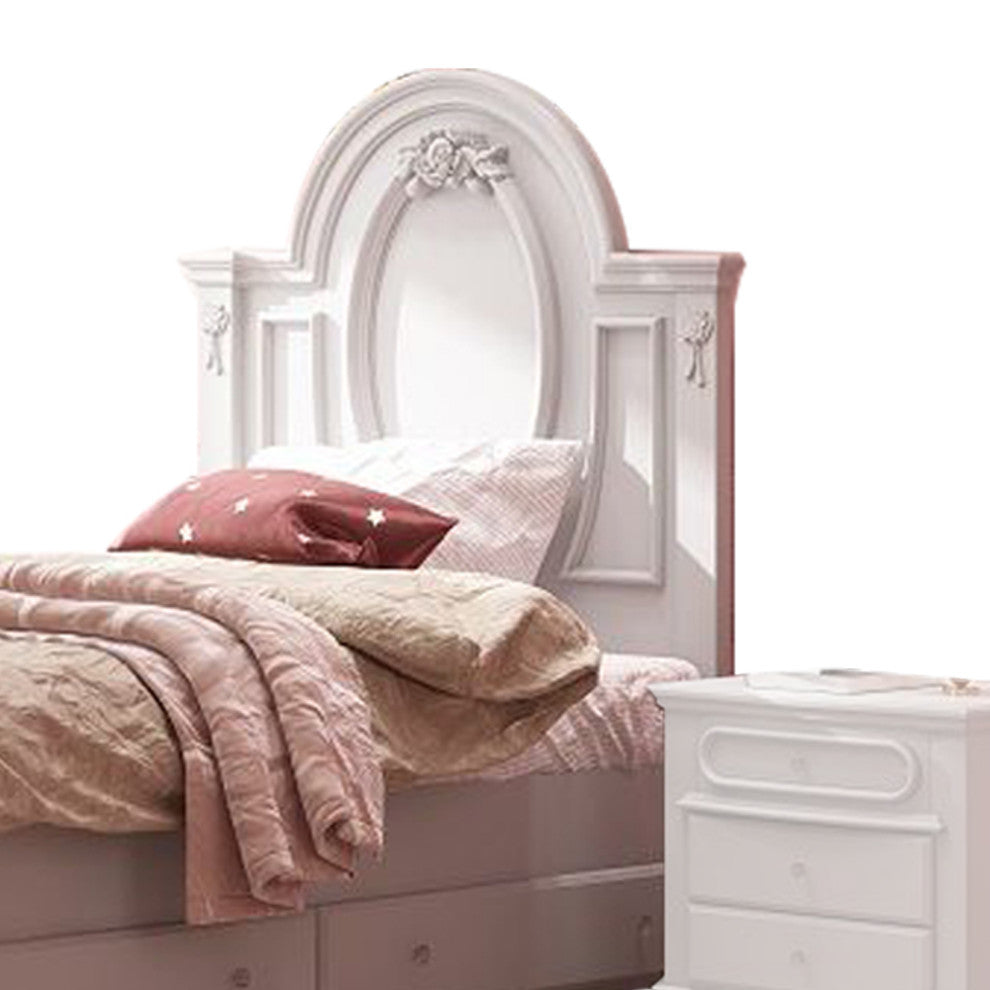 ACME Flora Full Bed, Poster, White Finish