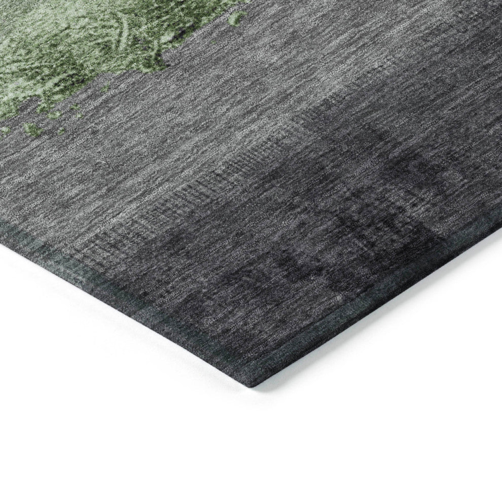 Machine Washable Indoor/Outdoor Chantille ACN1883 Aloe 3' x 5' Rug