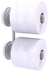 Que New 2 Roll Reserve Roll Toilet Paper Holder, Matte White