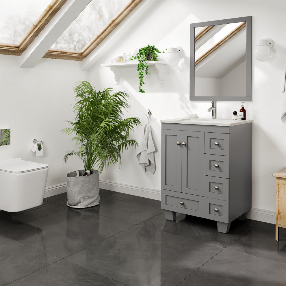 Eviva Happy 24" Gray, Quartz Top