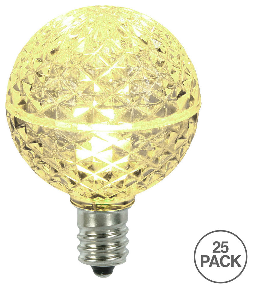 Vickerman xLEDG41-25 G40 LED Warm White Replacement Bulb, Pack of 25