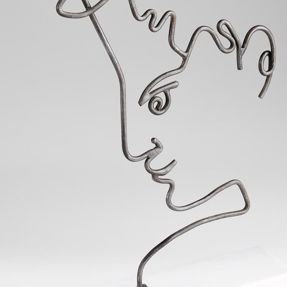 Cyan Design Viso Sculpture, Raw Iron