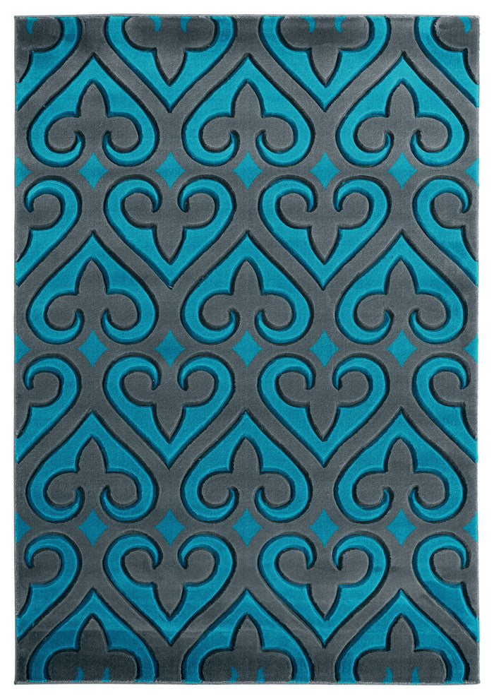 United Weavers Bristol Heartland Turquoise Mat Rug 2'7x4'2