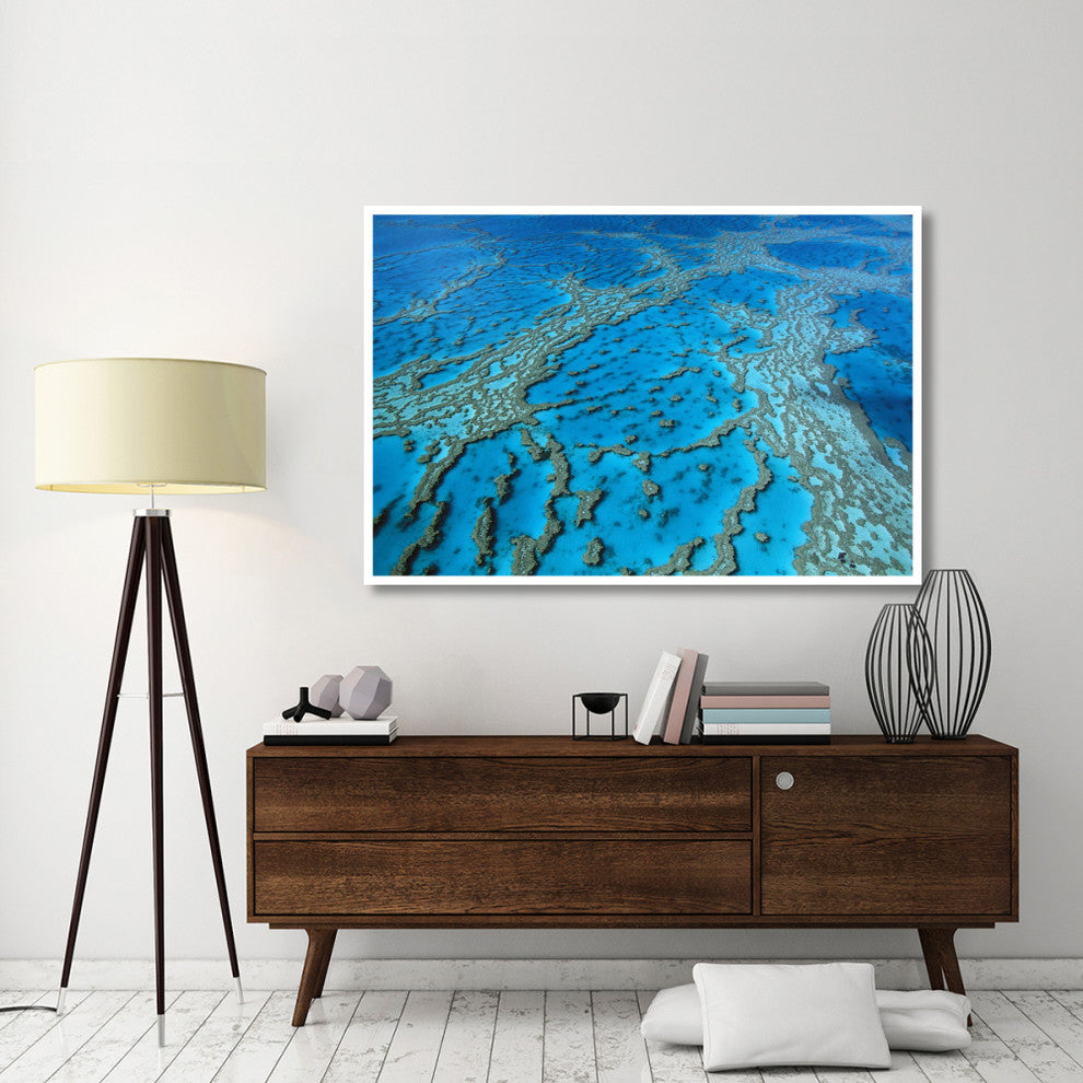 "Coral formation, Hardy Reef, Great Barrier Reef, Queensland" Paper Art, 62"x42"