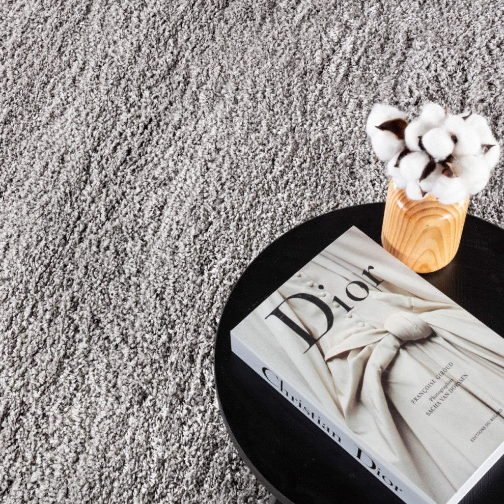 Shag Ivy Gray/ Rug, Gray, 2'6"x8' Runner