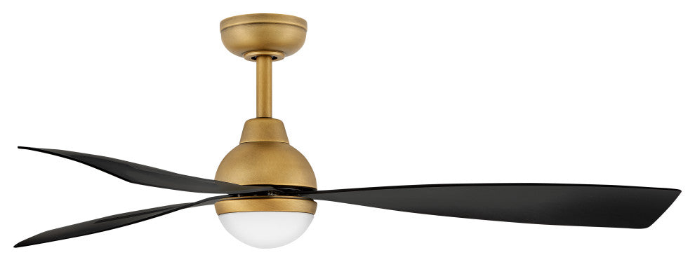 Hinkley Una LED Ceiling Fan, Heritage Brass, 56"