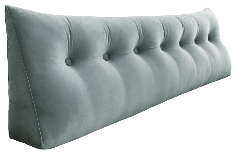 WOWMAX Bed Rest Wedge Pillow Daybed Side Pillow Headboard Back Support Cushion, 76x20x8