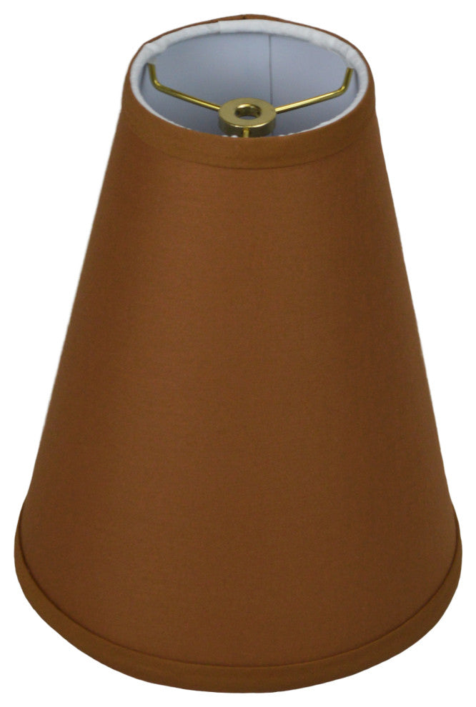 Fenchel Shades 4"x8"x10" Empire Lamp Shade, Linen Earth