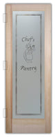 Pantry Door - Happy Chef - Douglas Fir (stain grade) - 30" x 96" - Book/Slab...