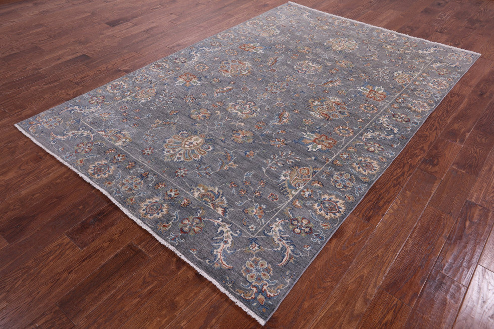 5' 10" X 8' 8" Turkish Oushak Hand-Knotted Wool Rug - Q12823