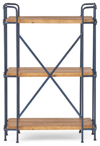 Brooklyn Industrial 3 Shelf Firwood Bookcase