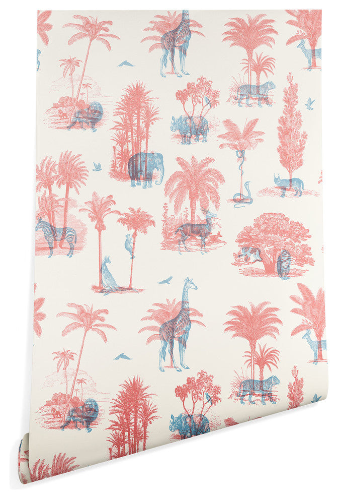 Deny Designs Florent Bodart Where they Belong Wallpaper, Pink, 2'x10'