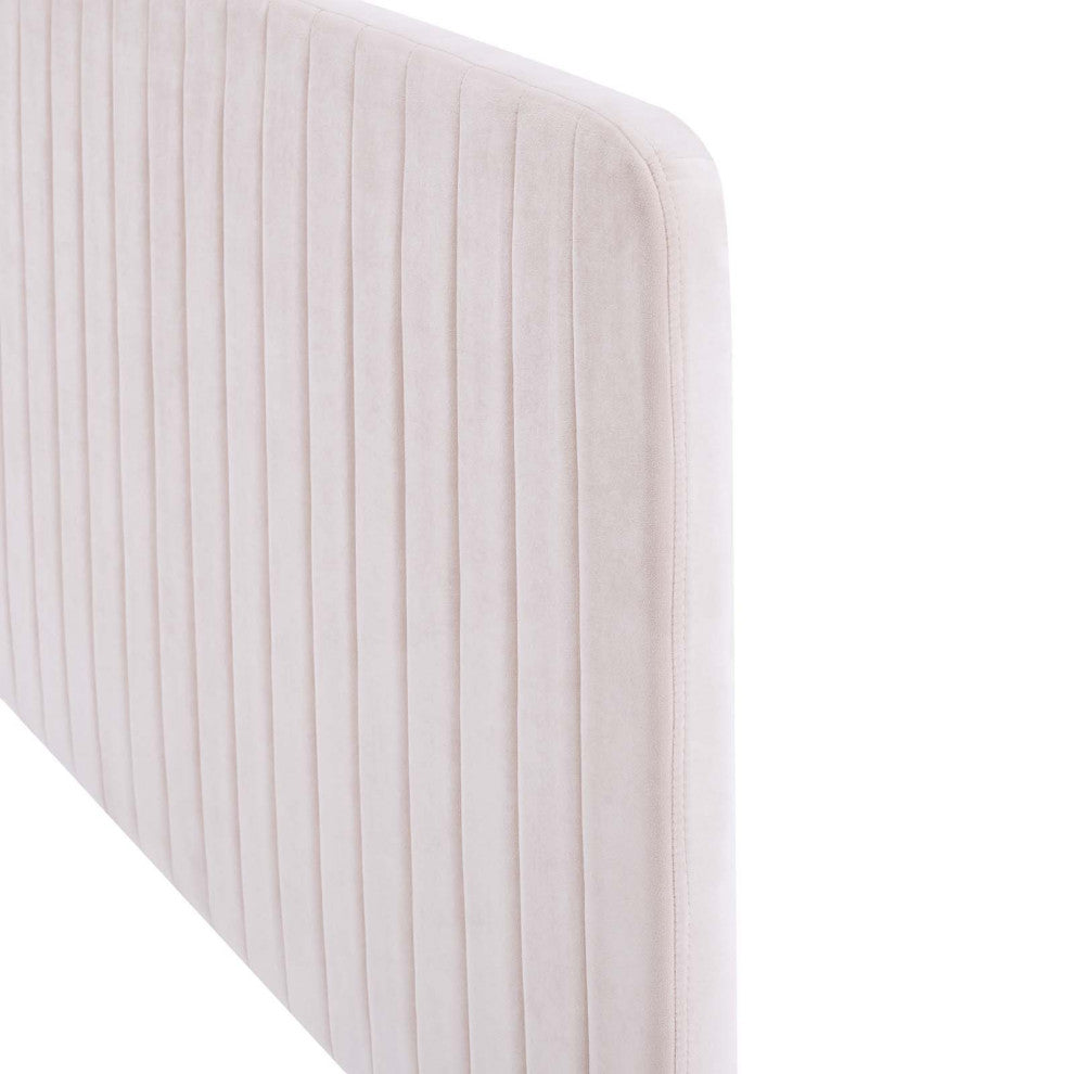 Tufted Headboard, Twin Size, Velvet, Pink, Modern Contemporary, Bedroom Master