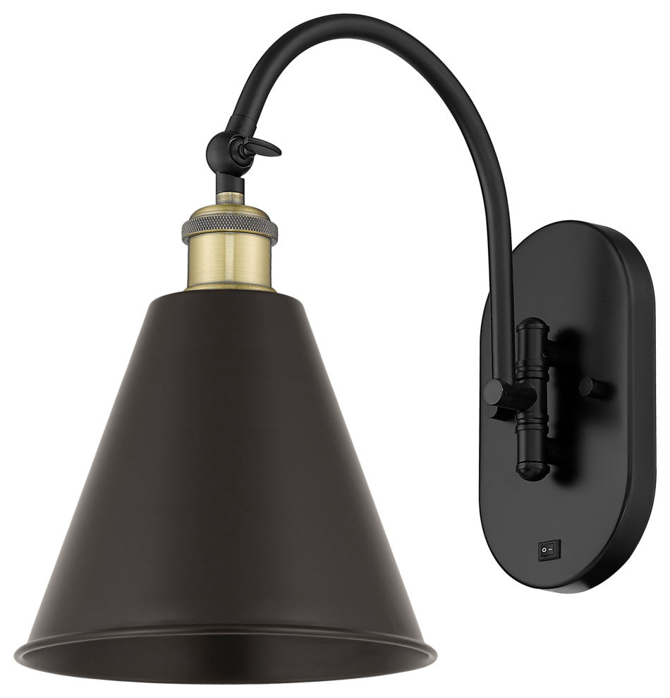 Ballston Cone Sconce, Matte Black