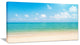 "Wide View of Tropical Beach" Seashore Canvas Photo Print, 40"x20"
