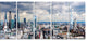 "City of London" Cityscape Canvas Photo Print, 5 Panels, 60"x28"
