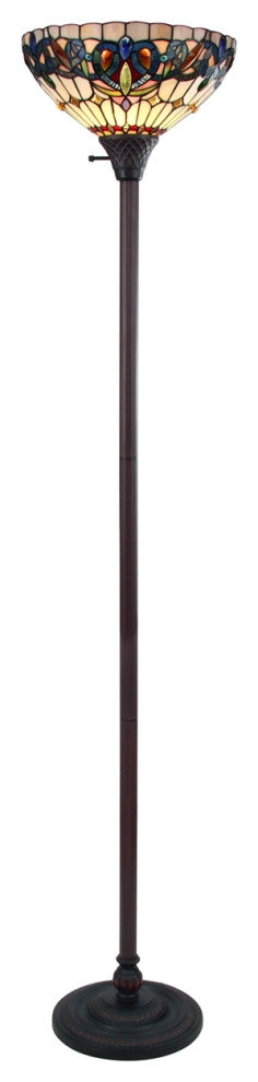 CHLOE Lighting CH3T353BV14-TF1 SERENITY Victorian Bronze 1 Light Torchiere Lamp