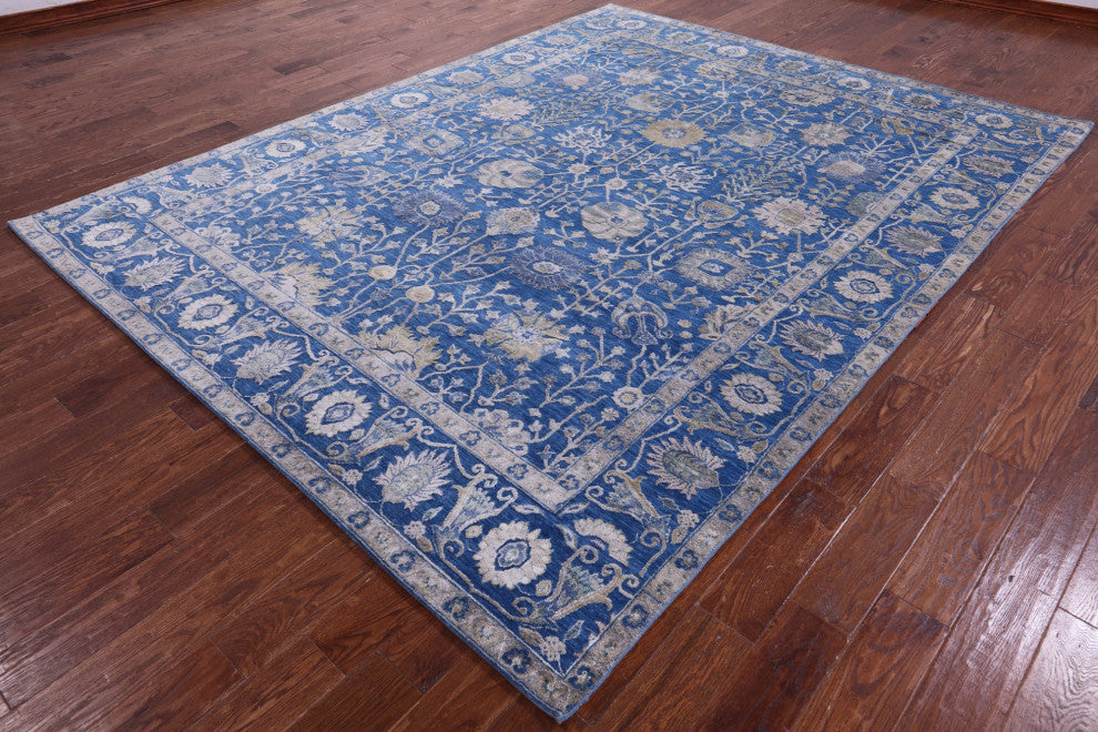 Persian Wool & Silk Hand-Knotted Rug 8' 0" X 10' 6" - Q15974