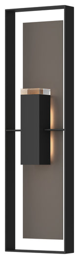 Shadow Box Extra Tall Sconce, Coastal Black/Coastal Dark Smoke