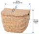 Oval Seagrass Wall Trunk, Storage Basket With Lid and Flat Backside, Natural