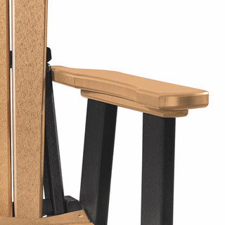OS Home and Office Model 511CBK Fan Back Chair, Cedar With a Black Base