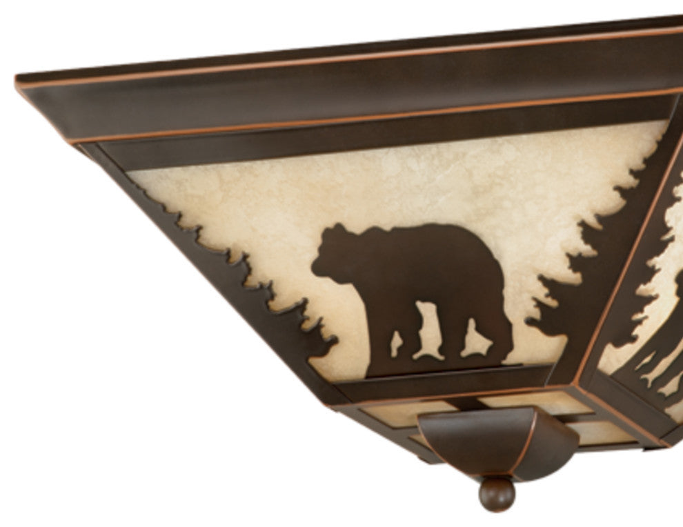 Bozeman 14" Flush Mount Ceiling Light Burnished Bronze