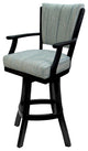 Classic Counter Bar Stools 26" 30" Extra Tall 34", Watusi Aquatint - Black, 30"