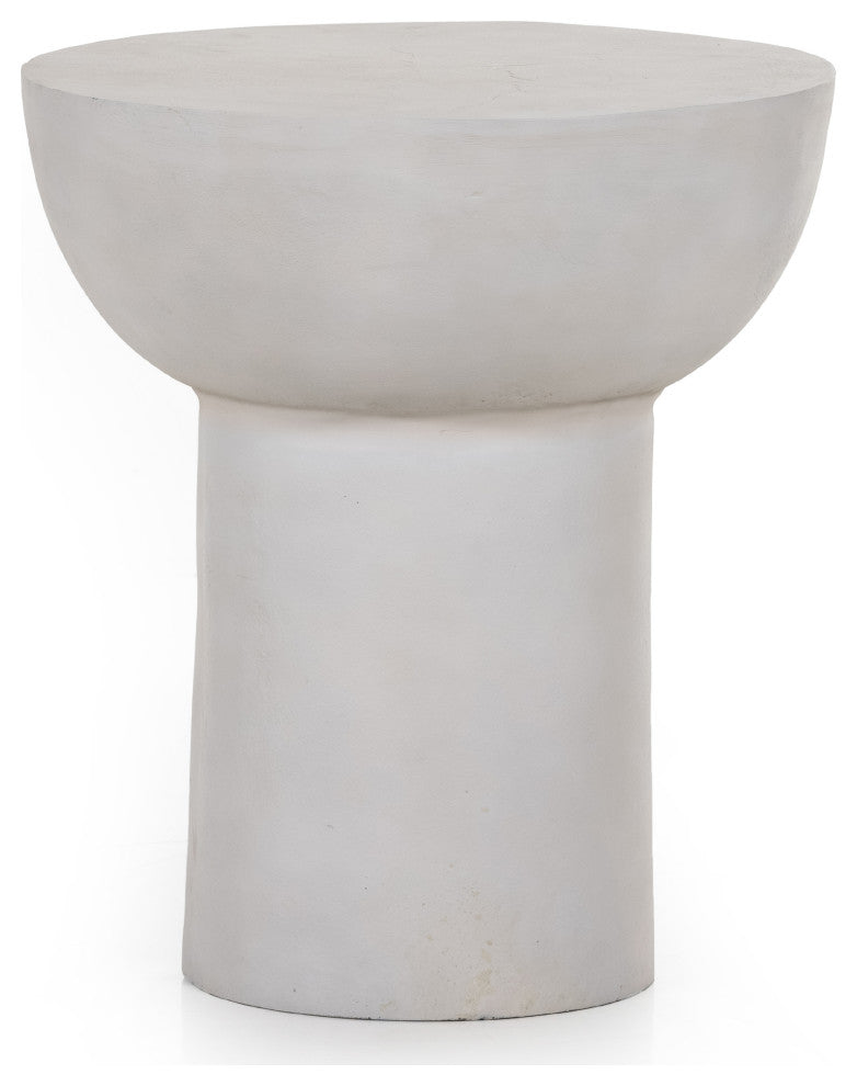 Searcy End Table-Textured Matte White