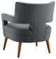Armchair Accent Chair, Set of 2, Fabric, Gray, Modern, Lounge Hospitality