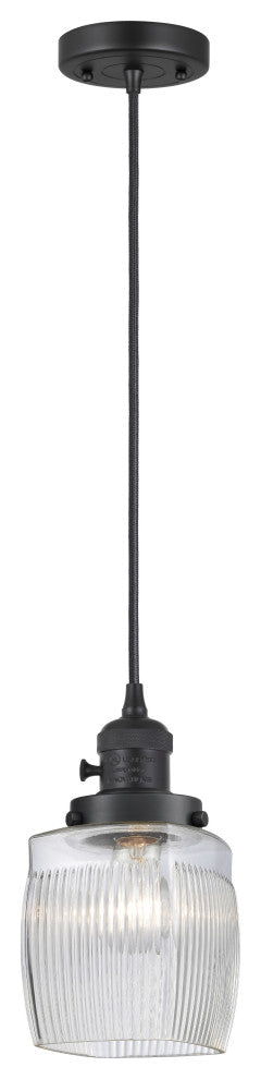 Innovations 201CSW-BK-G302-LED 1 Light 5.5" Pendant, Switch, Matte Black