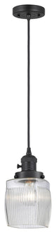 Innovations 201CSW-BK-G302-LED 1 Light 5.5" Pendant, Switch, Matte Black