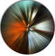 Brown Focus Color, Abstract Digital Art Round Wall Art, 11"