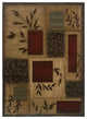 HomeRoots 10'x13' Beige and Red Floral Indoor Jute Area Rug