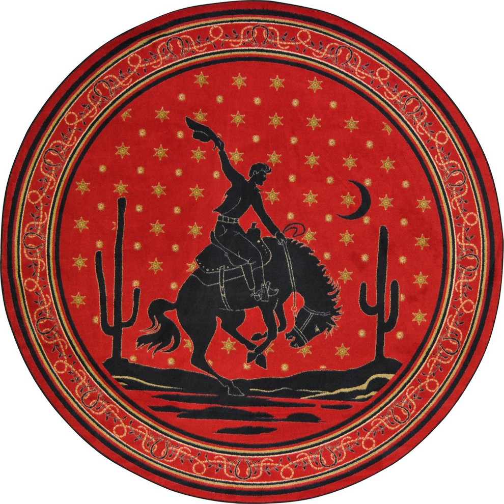 Cowboy Carpets, Midnight Bronco, 5'4" Round