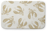 34" x 21" Lobster Fest Bathmat, Taupe