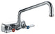 Heavy Duty Wall Mount Utility Faucet With Extended Swivel Spout