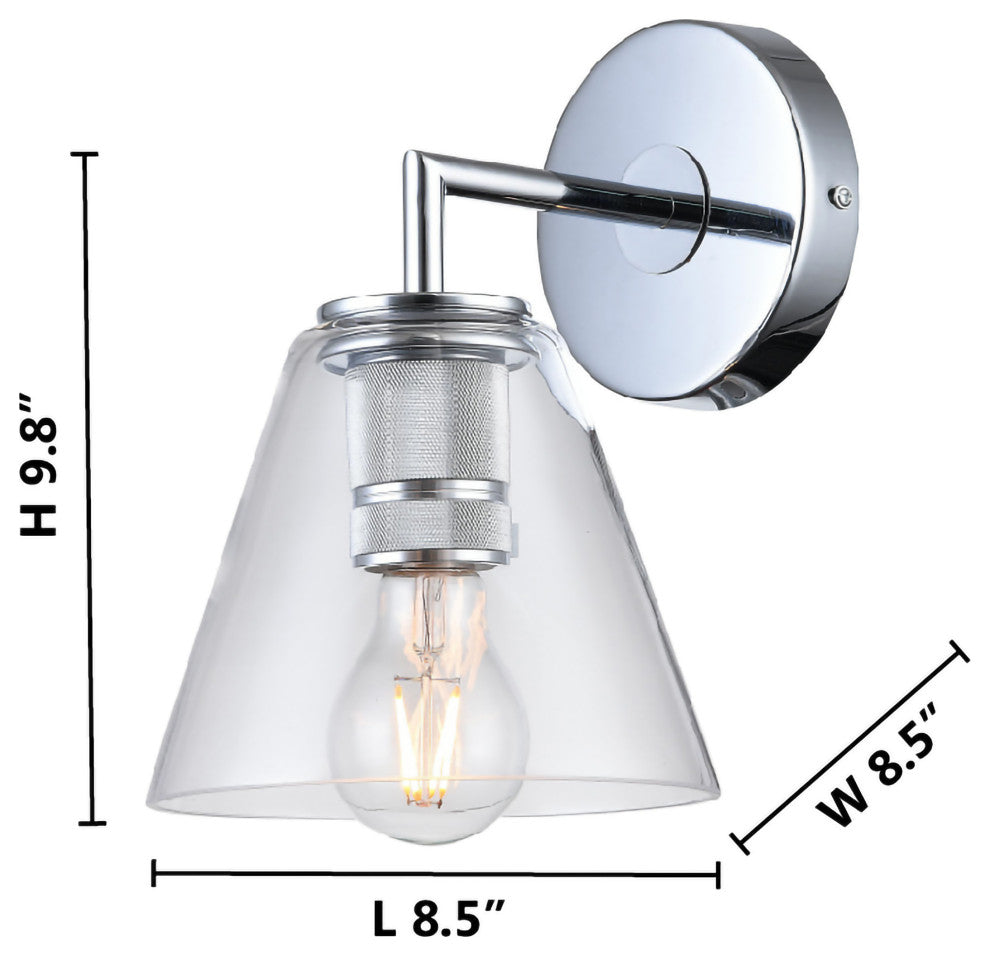 Wall Sconce, Chrome