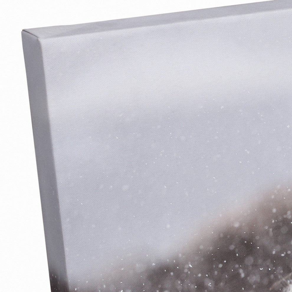 Snowy Horses 24x16 Canvas Wall Art