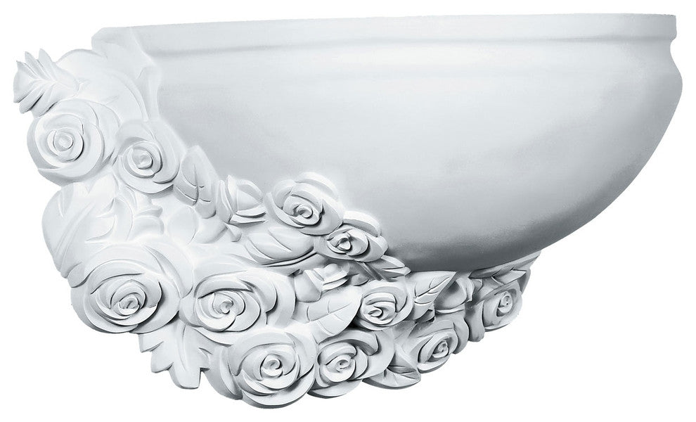 17 3/4"W  x 10 1/4"H x 8 1/4"P Rose Left Wall Sconce