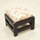 Handmade Mango Wood Light Walnut Color Rectangular Shaped, 14 X14 X9