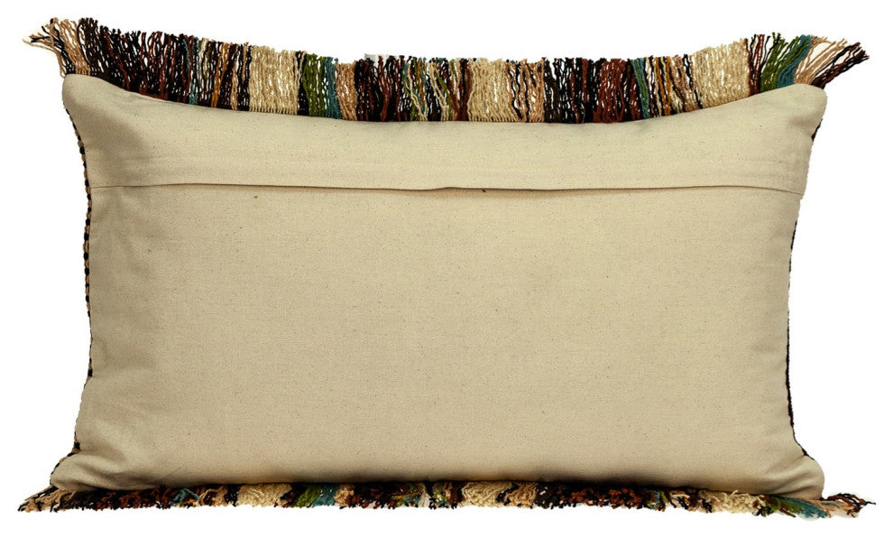 Bohemian Fringe Throw Pillow