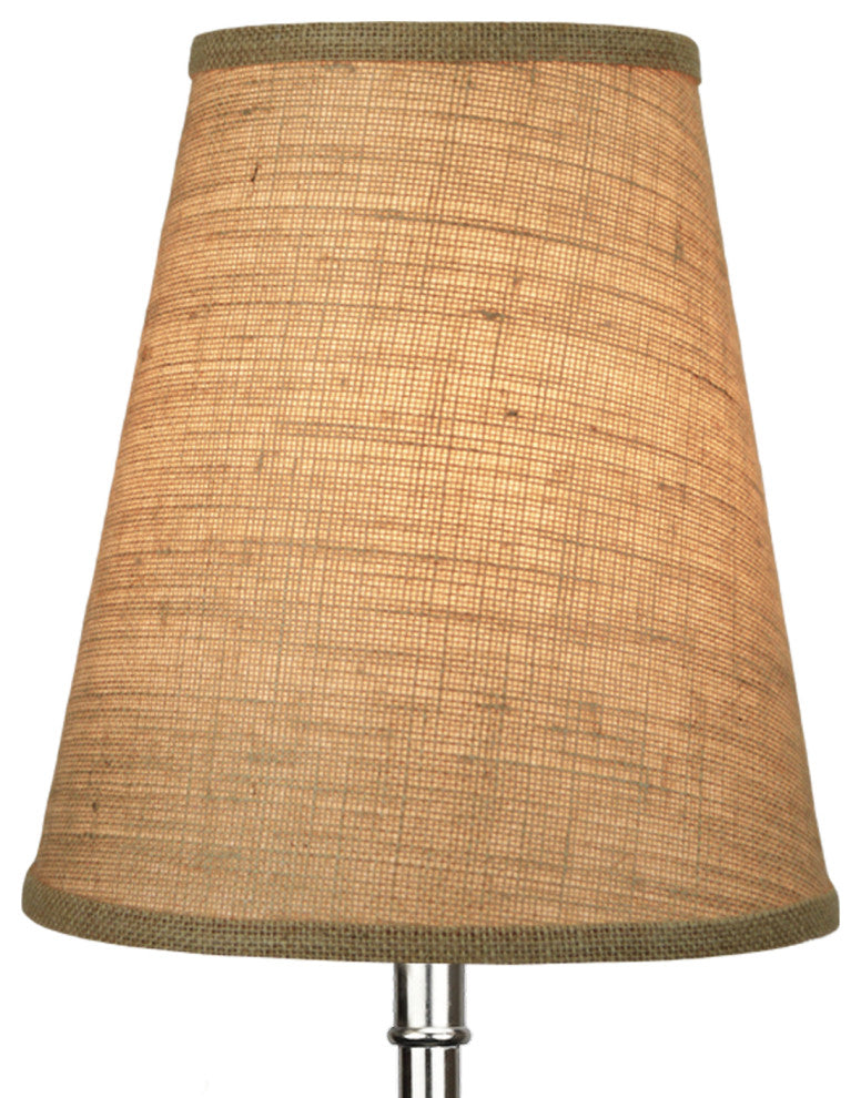 Fenchel Shades 6"x10"x11" Spider Attachment Empire Lamp Shade, Burlap Natural