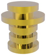 Designer Cabinet Knob, Polished Brass