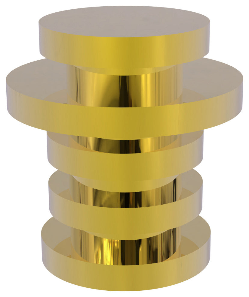 Designer Cabinet Knob, Polished Brass