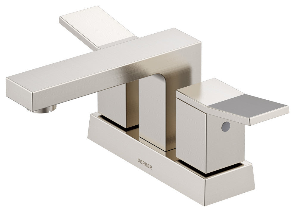 Avian Two Handle Centerset Lavatory Faucet, Brushed Nickel